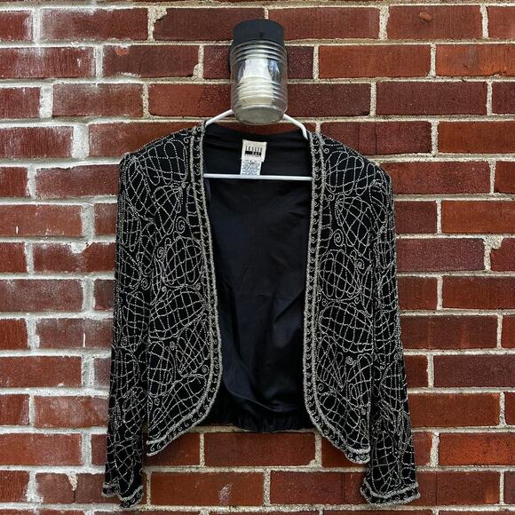 Vintage Leslie Fay Evenings Beaded Jacket - Picture 1 of 5